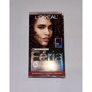 L'Oréal Féria Burgundy Blush Permanent Hair Dye Vegan Cruelty-Free Gel 42